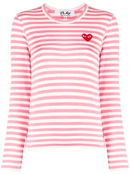 Comme Des Garcons Play: Свитшот в полоску 