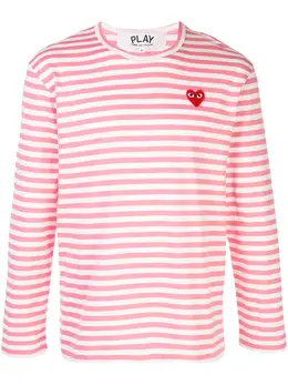 Comme Des Garcons Play: Футболка в полоску 