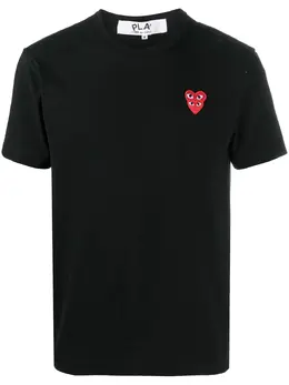 Comme Des Garçons Play: Чёрная футболка  Heart