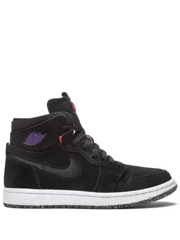 Jordan: Чёрные кроссовки  Air Jordan 1 Zoom
