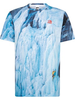 Supreme: Голубая футболка  Climb