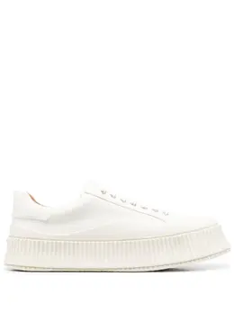 Jil Sander: Белые кроссовки 