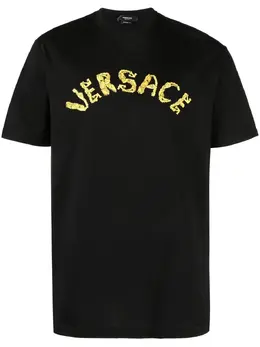 Versace: Хлопковая футболка  Baroque