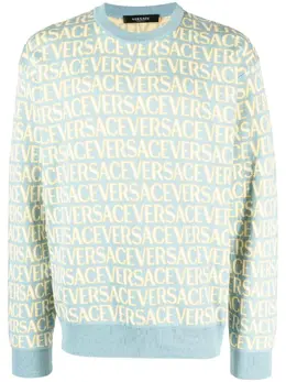 Versace: Светлый свитер 