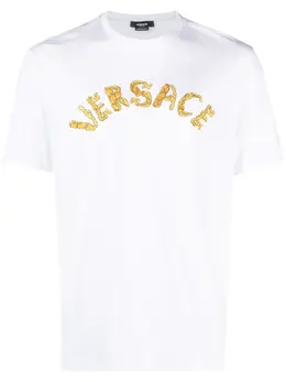 Versace: Хлопковая футболка  Baroque