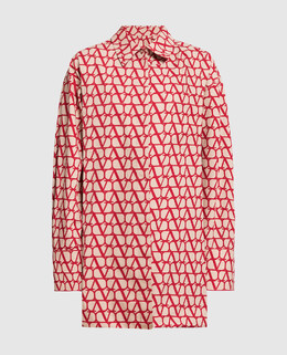 Valentino: Бежевое платье 