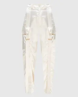 Balenciaga: Белые брюки 