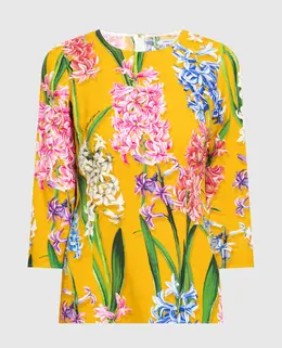 Dolce&Gabbana: Жёлтая блуза 