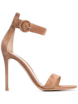 Gianvito Rossi: Бежевые сандалии  Portofino
