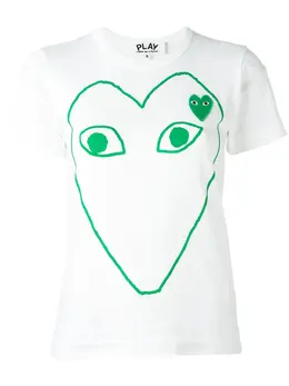 Comme Des Garçons Play: Футболка с принтом 