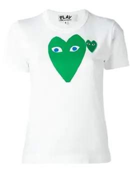 Comme Des Garcons Play: Футболка с принтом 