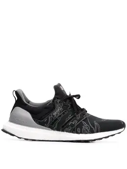 Adidas: Чёрные кроссовки  UltraBoost