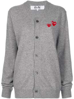 Comme Des Garcons Play: Трикотажный кардиган  Double Heart