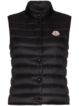 Moncler: Чёрный жилет  Liane