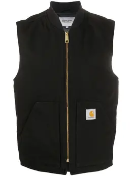 Carhartt WIP: Чёрный жилет 