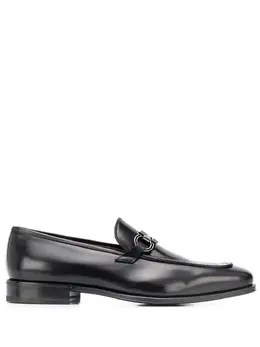 Salvatore Ferragamo: Двухцветные туфли  Gancini