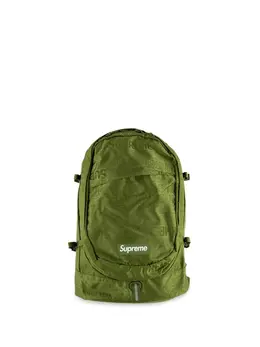 Supreme: Зелёный рюкзак  Box Logo