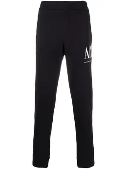 Armani Exchange: Чёрные брюки 