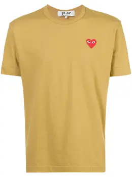 Comme Des Garçons Play: Зелёная футболка  Heart