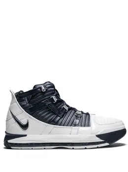 Nike: Двухцветные кроссовки  Zoom Lebron 3 QS