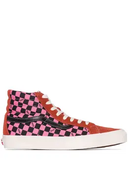 Vans: Красные кроссовки  SK8-Hi LX