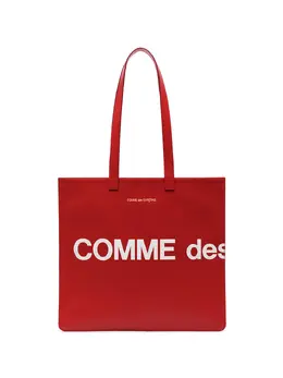 Comme Des Garçons Wallet: Сумка-шоппер с принтом 