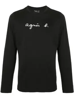 agnès b.: Футболка с принтом 