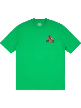 Palace: Зелёная футболка 