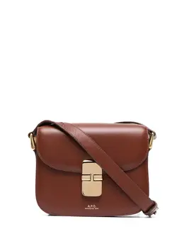 A.P.C.: Коричневая сумка  Grace