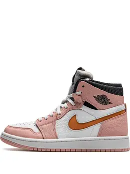 Jordan: Розовые кроссовки  Air Jordan 1 Zoom
