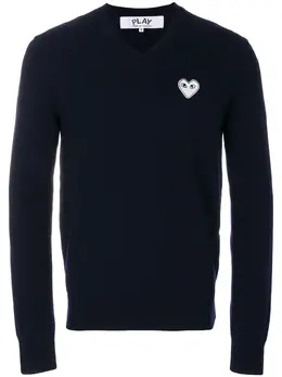 Comme Des Garçons Play: Свитер с v-образным вырезом 