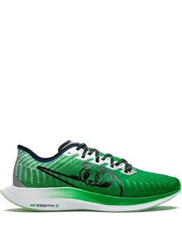 Nike: Зелёные кроссовки 