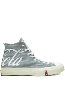 Converse: Голубые кроссовки  Chuck 70 Hi
