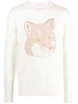 Maison Kitsuné: Жаккардовый свитер 