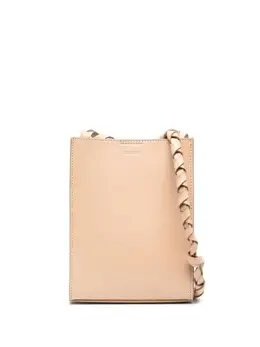 Jil Sander: Бежевая сумка  Tangle