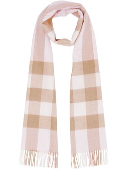 Burberry: Бежевый шарф 
