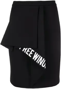 Off-White: Юбка с принтом 