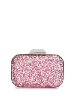 Jimmy Choo: Серебристый клатч  Cloud