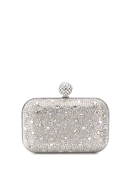 Jimmy Choo: Серебристый клатч  Cloud