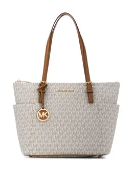 Michael Michael Kors: Сумка-шоппер  Jet Set с принтом