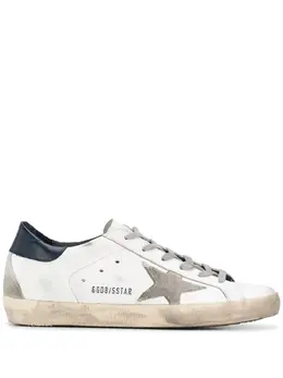 Golden Goose: Голубые кроссовки  Super Star
