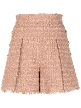 Balmain: Твидовые шорты 