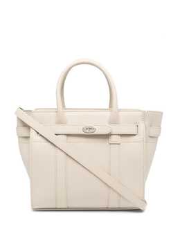Mulberry: Белая сумка-шоппер  Bayswater