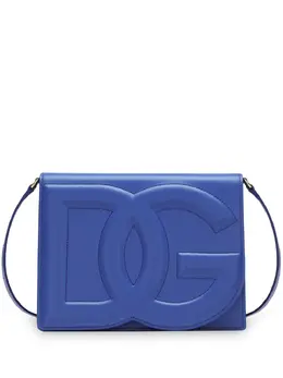 Dolce & Gabbana: Голубая сумка через плечо  DG