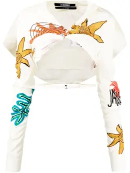 Jacquemus: Топ с принтом 