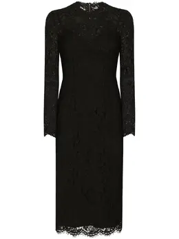 Dolce & Gabbana: Платье с растительным принтом 