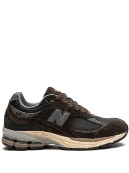 New Balance: Коричневые кроссовки  2002R
