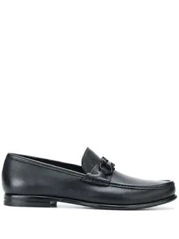 Salvatore Ferragamo: Чёрные туфли  Gancini