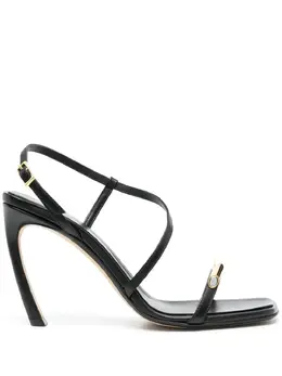 Lanvin: Чёрные сандалии 