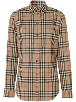 Burberry: Винтажная рубашка  Vintage Check